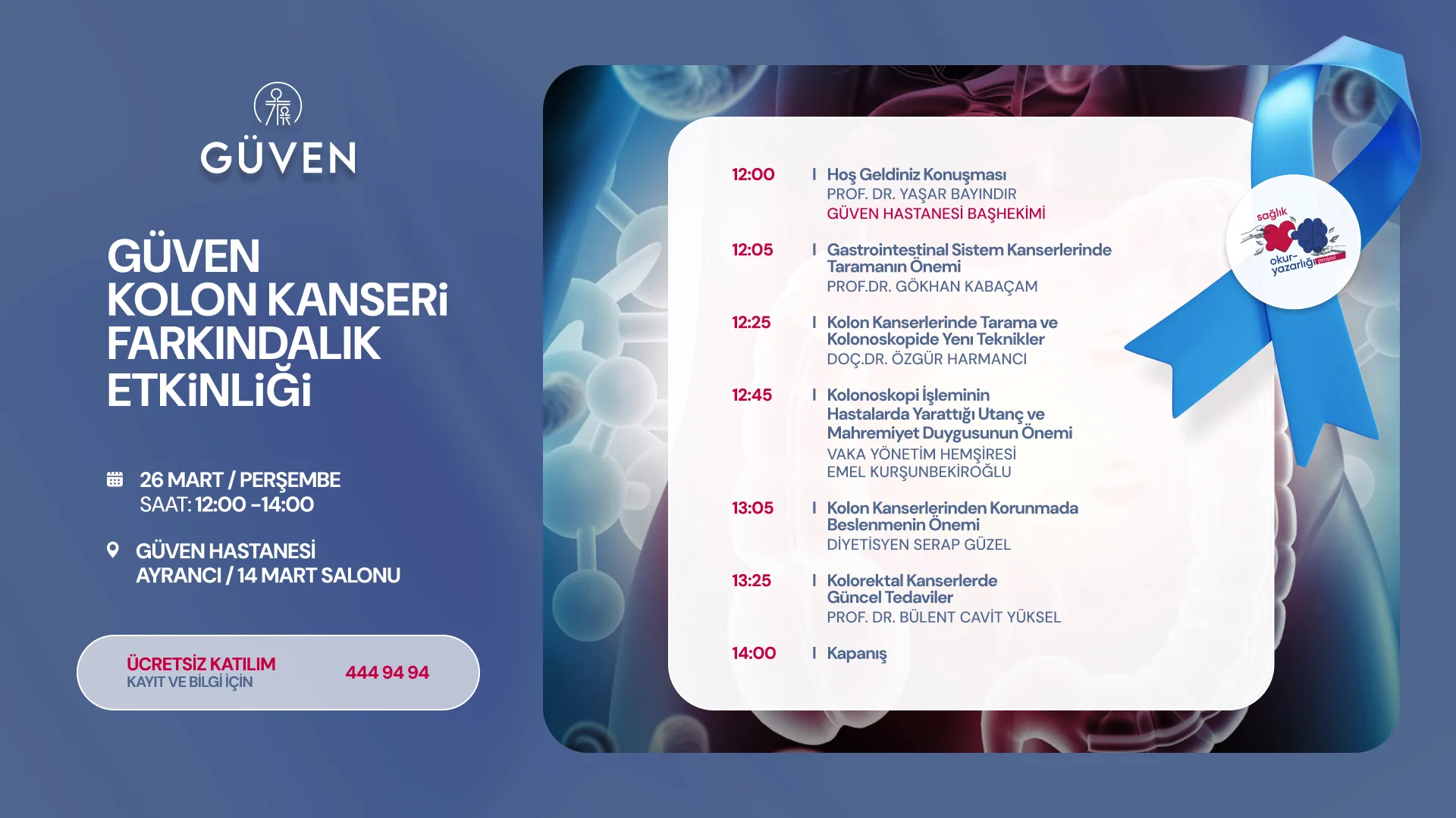 Kolon Kanseri Farkındalık Etkinliği