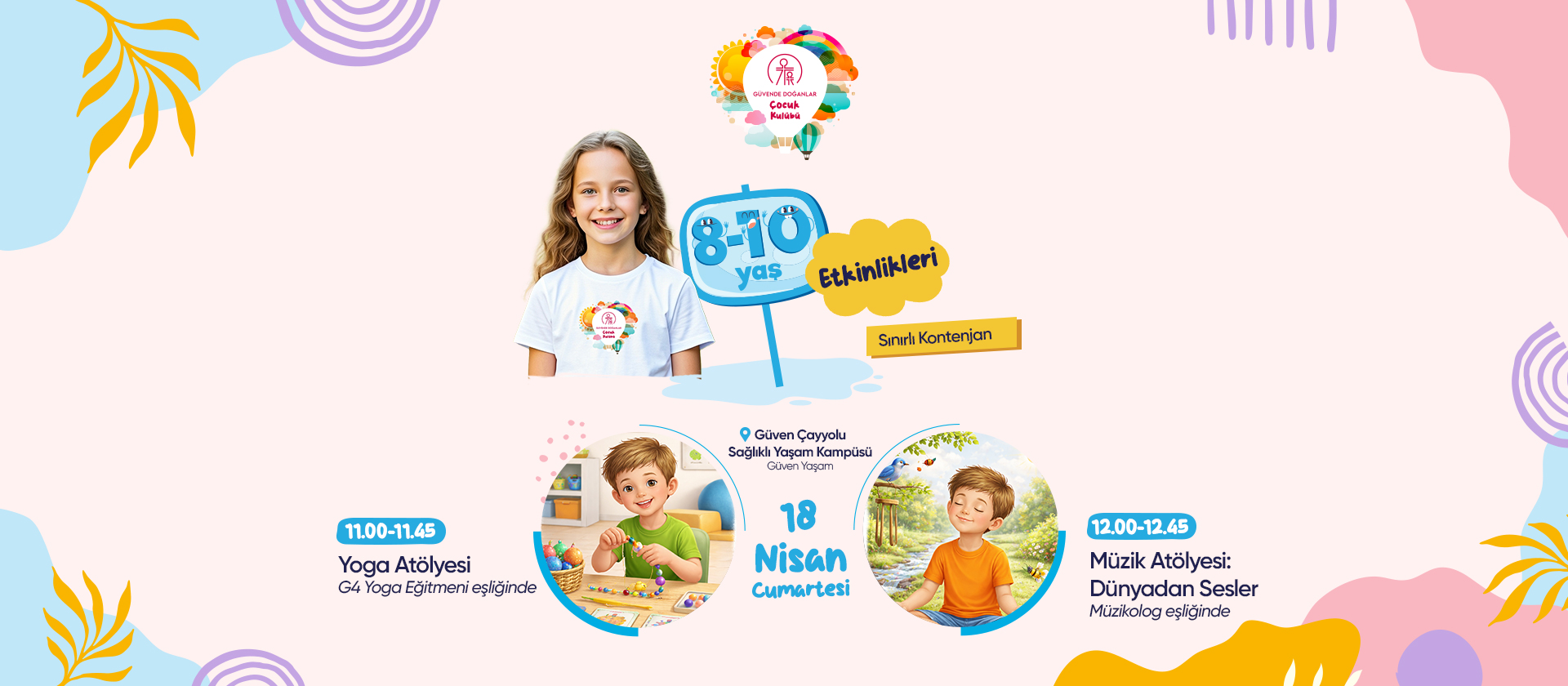 Güvende Doğanlar Çocuk Kulübü’nde Müzik ve Yoga Atölyesi